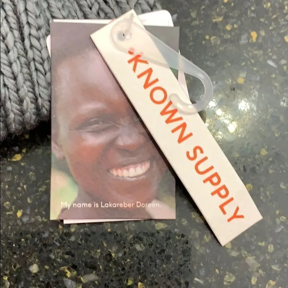 Known Supply Jett Grey Knit Headband. NWT!